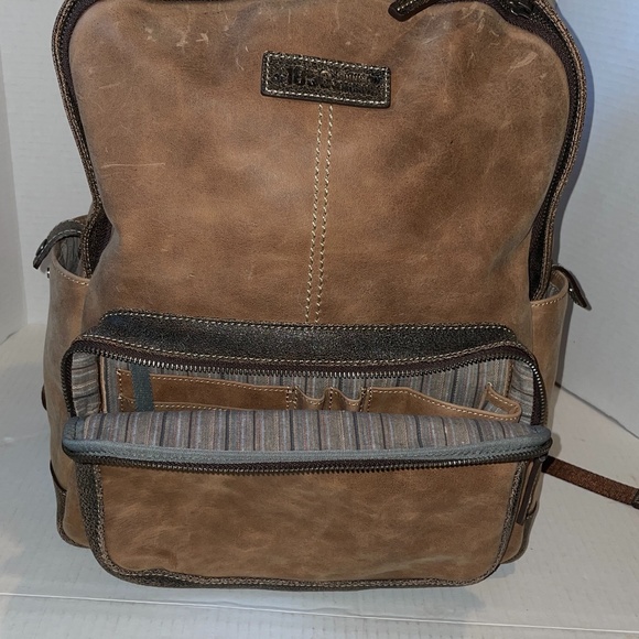 Johnston Murphy City and Travel Leather Backpack